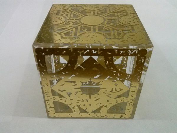 Hellraiser Box Made From Solid Clear Acrylic Laser Etched - Yay